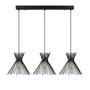 Opviq Kirpi - 3088 Lámpara de araña negra ajustable